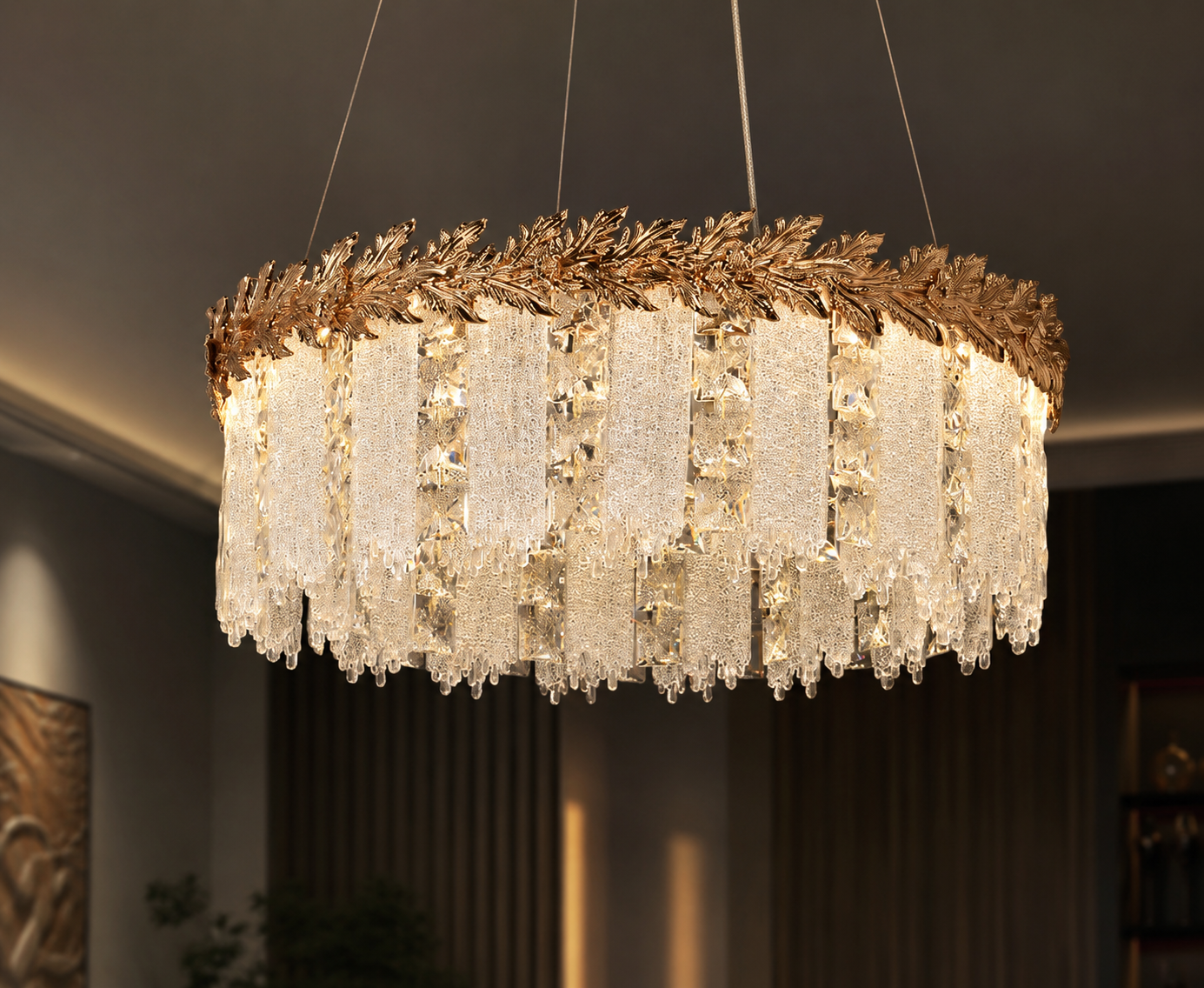 The Laurel Frost  chandelier